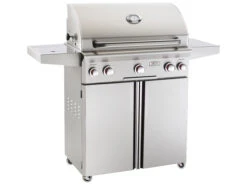 AOG T Series Portable 30'' On Cart BBQ Grill With Rotisserie Back Burner & Side Burner
