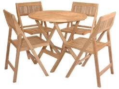 Anderson Teak Windsor 5-Piece Round Bistro Set