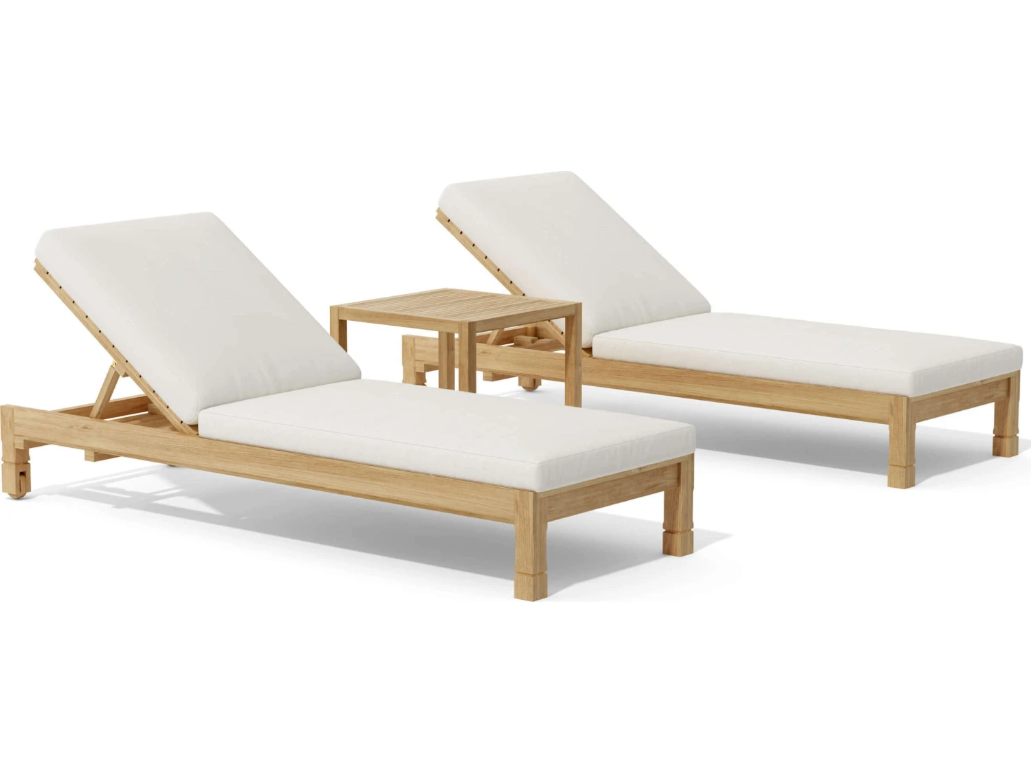 Anderson Teak South Bay Glenmore 3-Piece Lounger Set