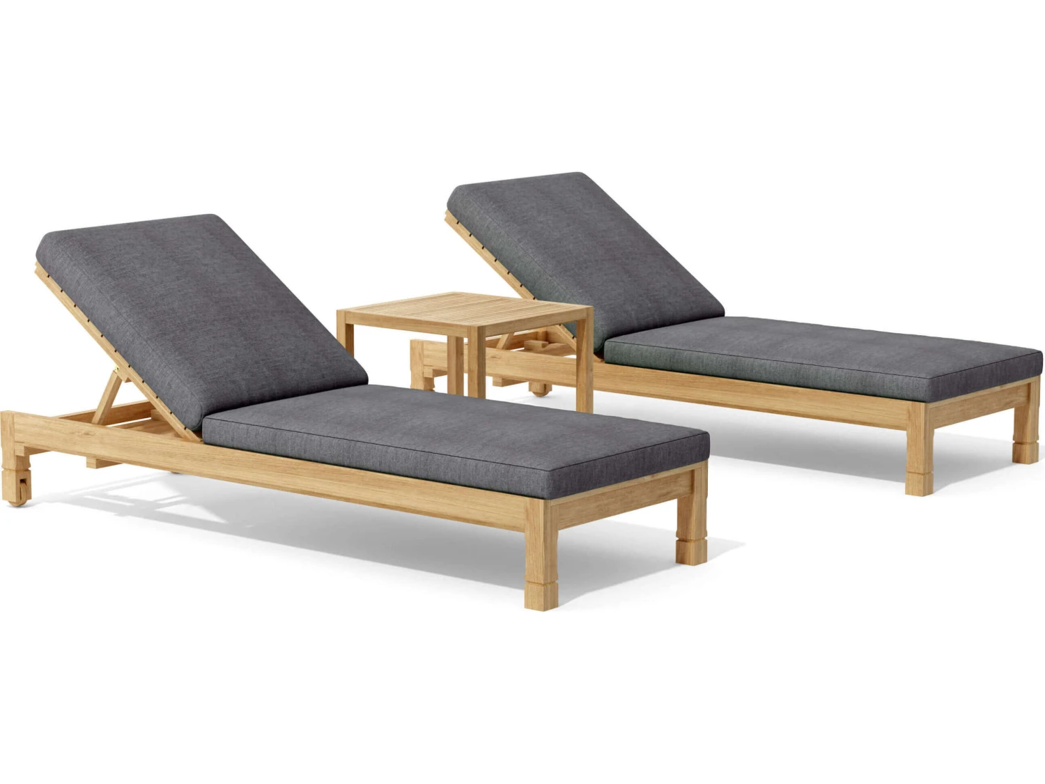 Anderson Teak South Bay Glenmore 3-Piece Lounger Set - Image 3