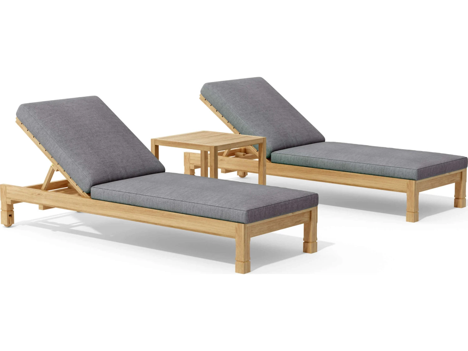 Anderson Teak South Bay Glenmore 3-Piece Lounger Set - Image 4
