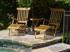 Anderson Teak Royal Steamer 3-Piece Set With Side Table