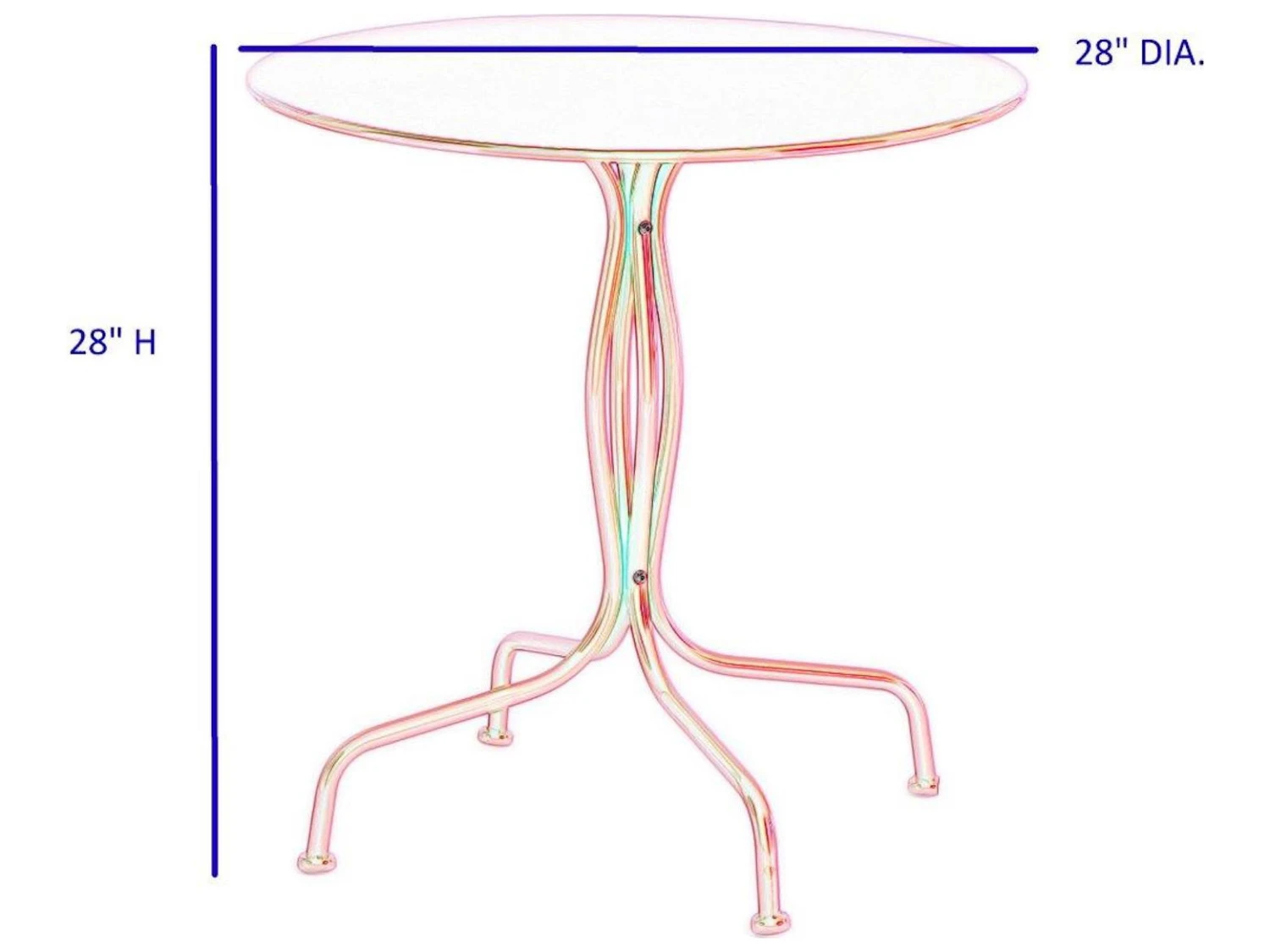 Alfresco Home Martini Cherry Pie Iron Dining Set - Image 10