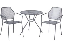 Alfresco Home Martini Pencil Point Iron Dining Bistro Set
