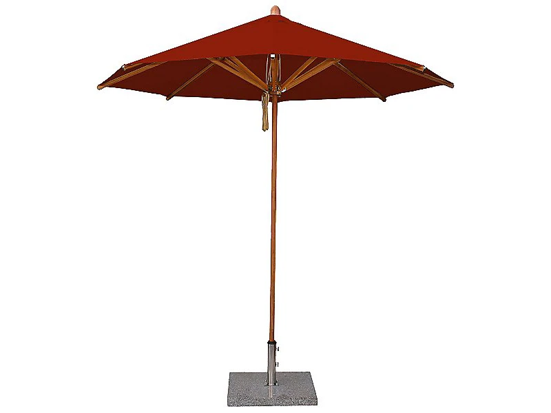 Bambrella Wood Levante 13' Round Pulley Lift Umbrella - Image 4