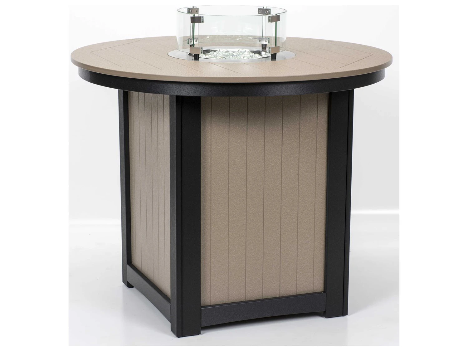 Berlin Gardens Manhew Recycled Plastic Firepit Counter Set - Image 2