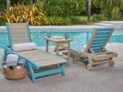 Breezesta Basics Recycled Plastic Chaise Lounge Set