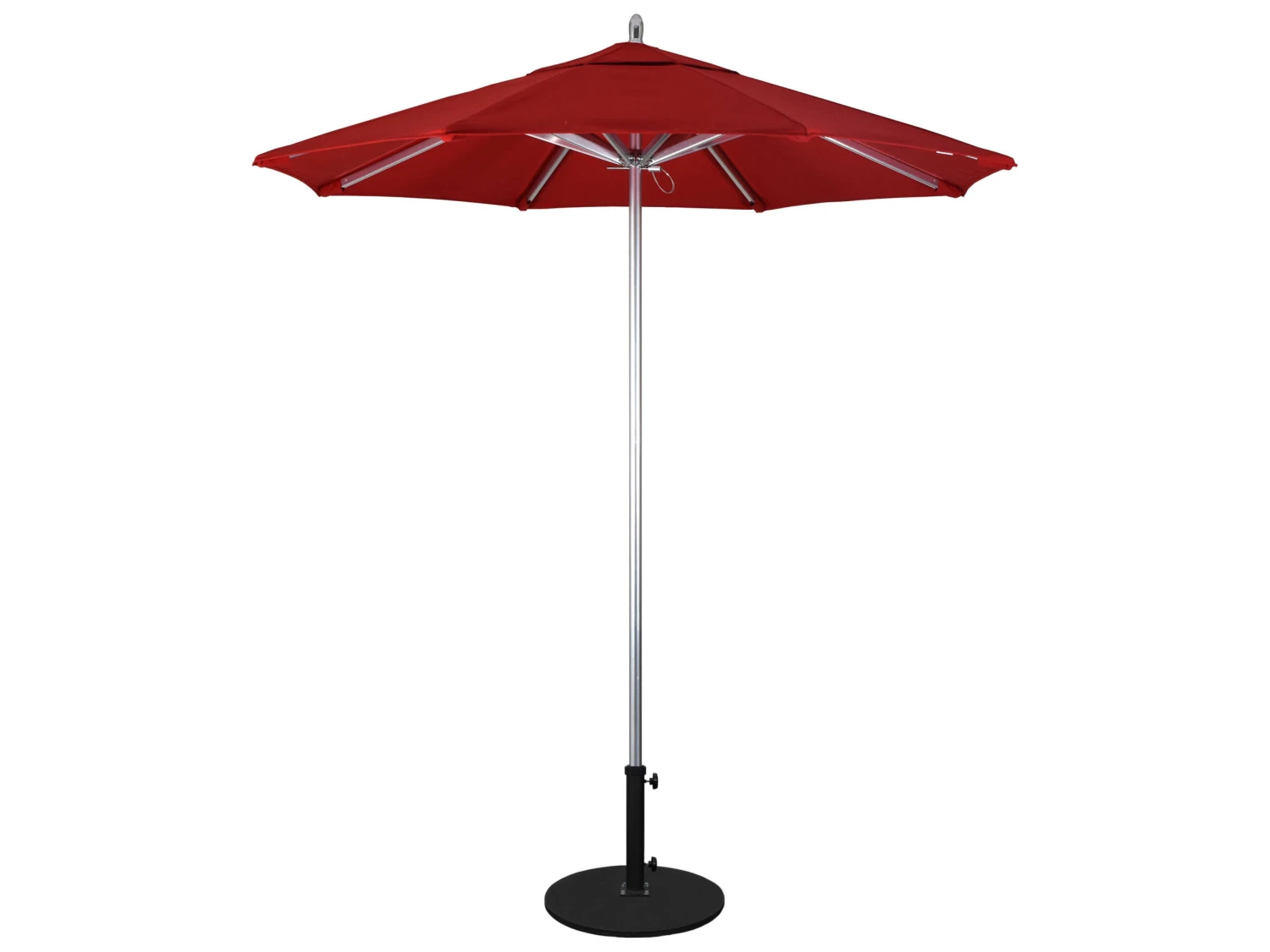 California Umbrella Quick Ship Rodeo Series 7.5 Foot Octagon Market Aluminum Umbrella With Push Lift System - Image 5