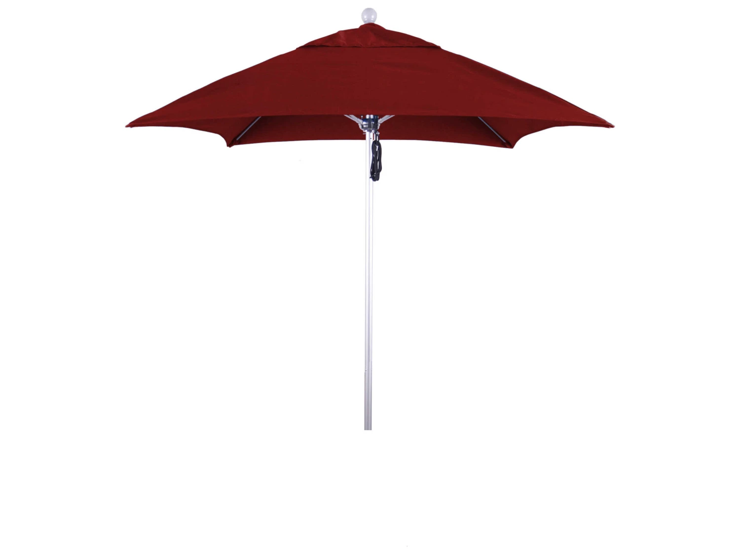 California Umbrella Quick Ship Venture Series 6 Foot Square Market Aluminum Umbrella With Push Lift System - Image 9