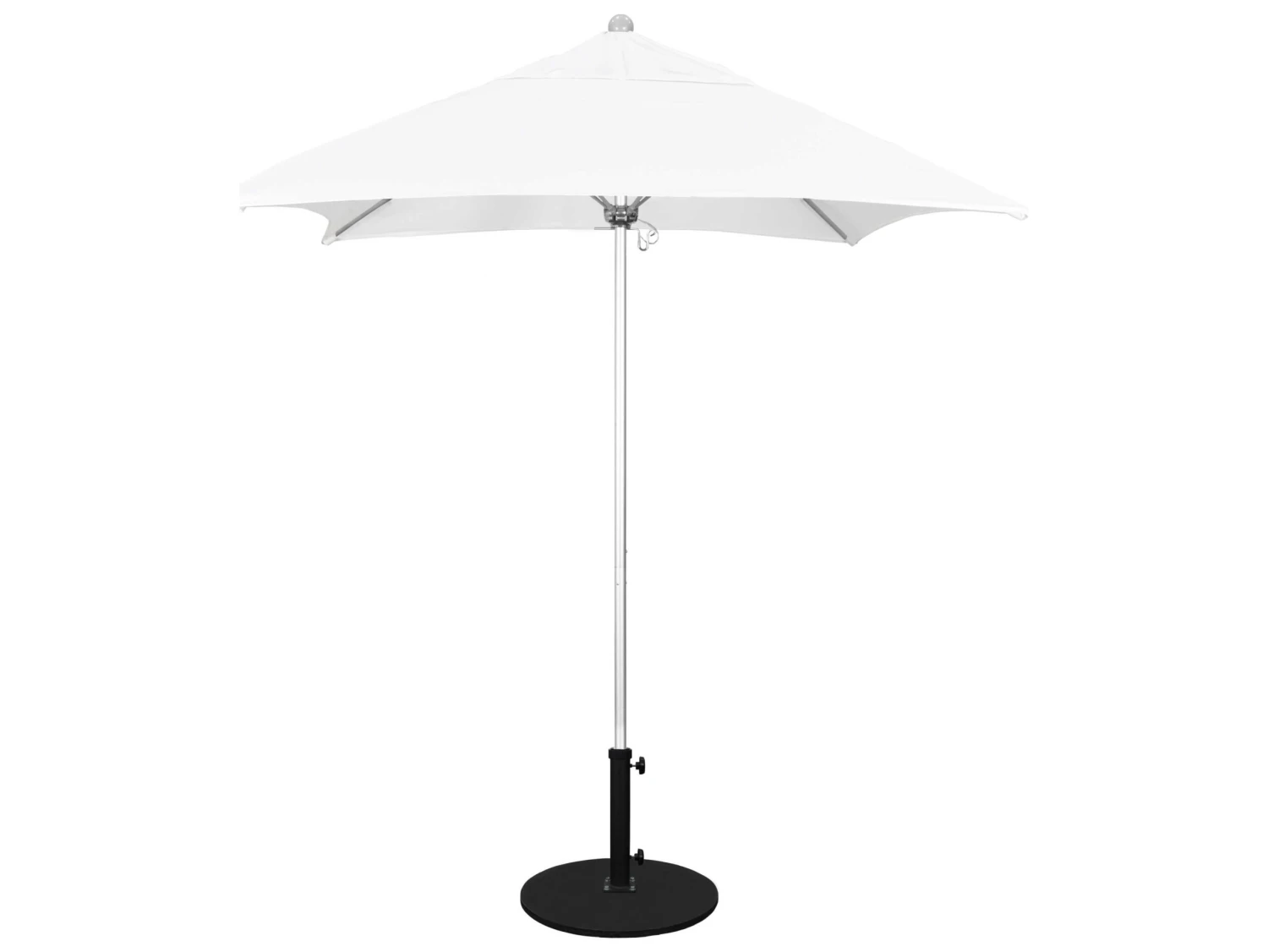 California Umbrella Quick Ship Venture Series 6 Foot Square Market Aluminum Umbrella With Push Lift System - Image 10