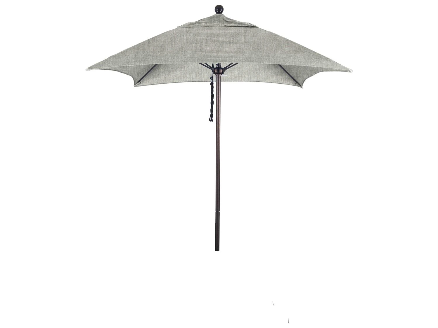 California Umbrella Quick Ship Venture Series 6 Foot Square Market Aluminum Umbrella With Push Lift System - Image 2