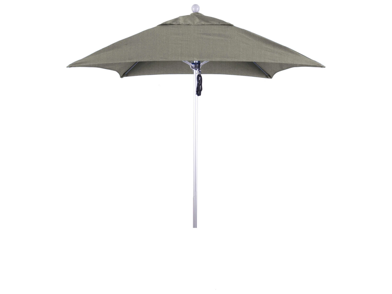 California Umbrella Quick Ship Venture Series 6 Foot Square Market Aluminum Umbrella With Push Lift System - Image 5