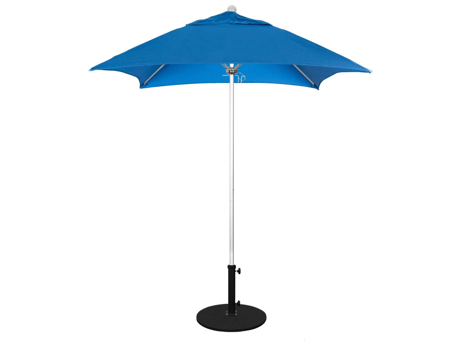 California Umbrella Quick Ship Venture Series 6 Foot Square Market Aluminum Umbrella With Push Lift System - Image 7