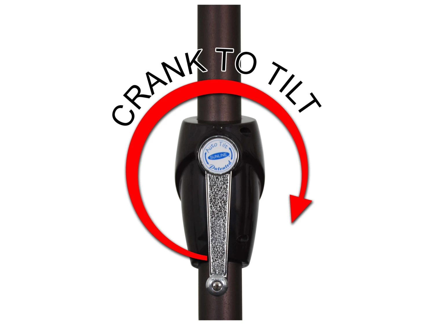 California Umbrella Quick Ship Casa Series 9 Foot Octagon Market Aluminum Umbrella With Crank Lift System - Image 3