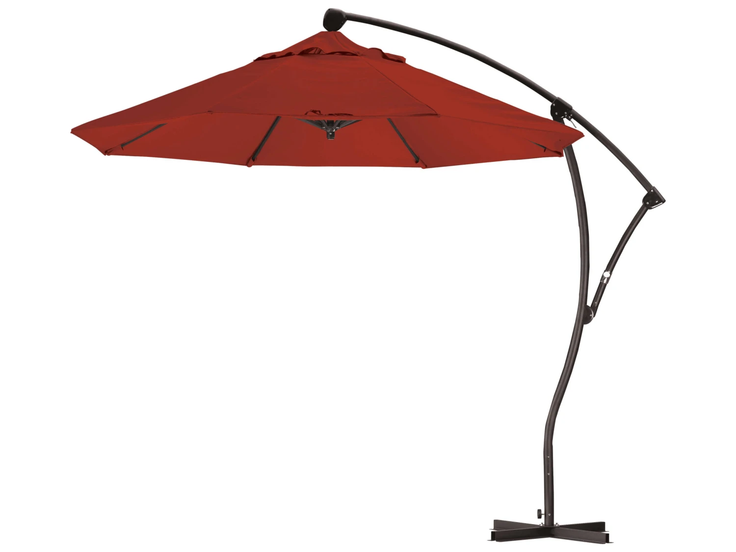 California Umbrella Quick Ship Bayside Series 9 Foot Octagon Cantilever Aluminum Umbrella With Crank Lift System - Image 12
