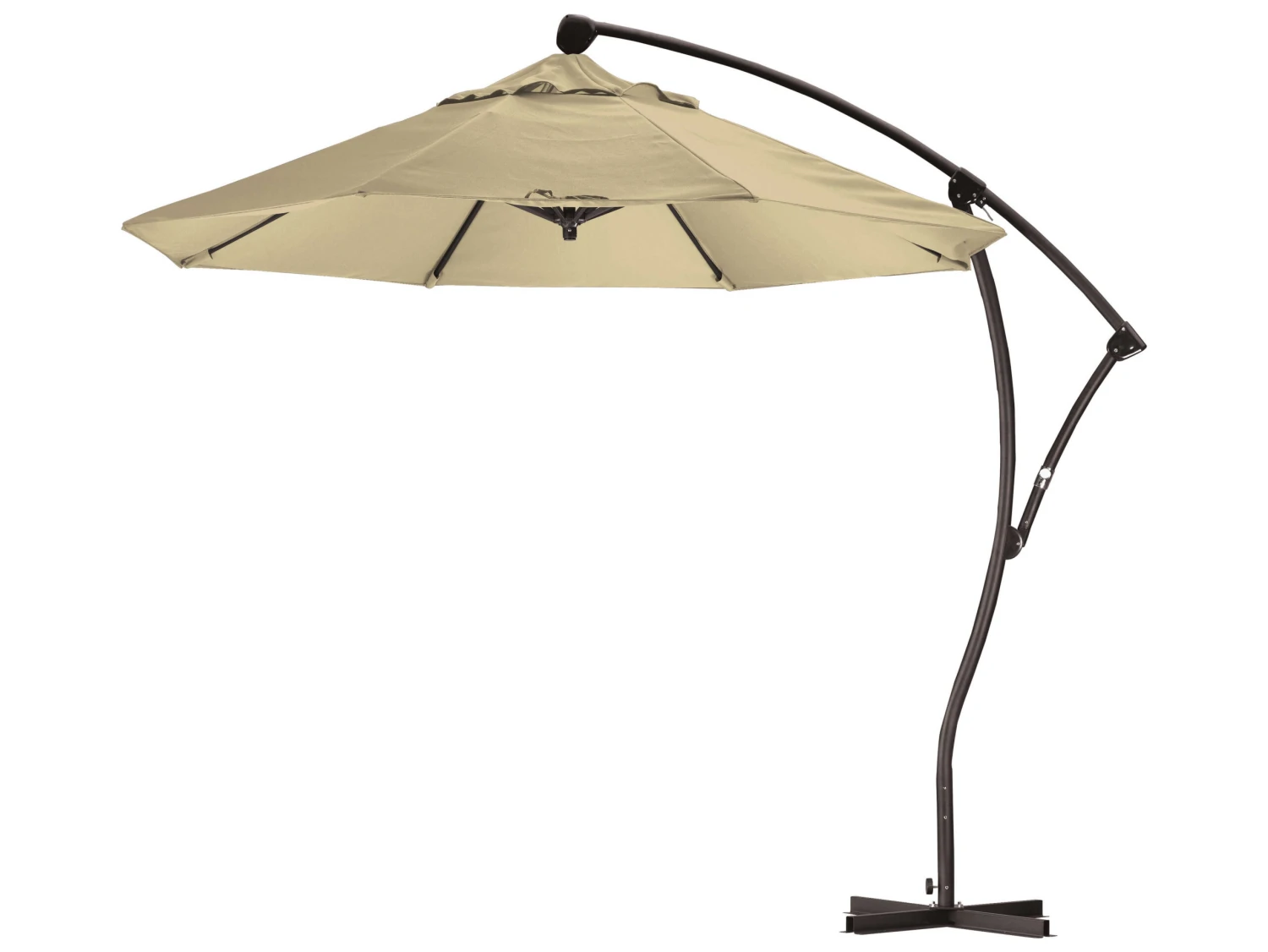 California Umbrella Custom Bayside Series 9 Foot Octagon Cantilever Aluminum Umbrella With Crank Lift System - Image 11
