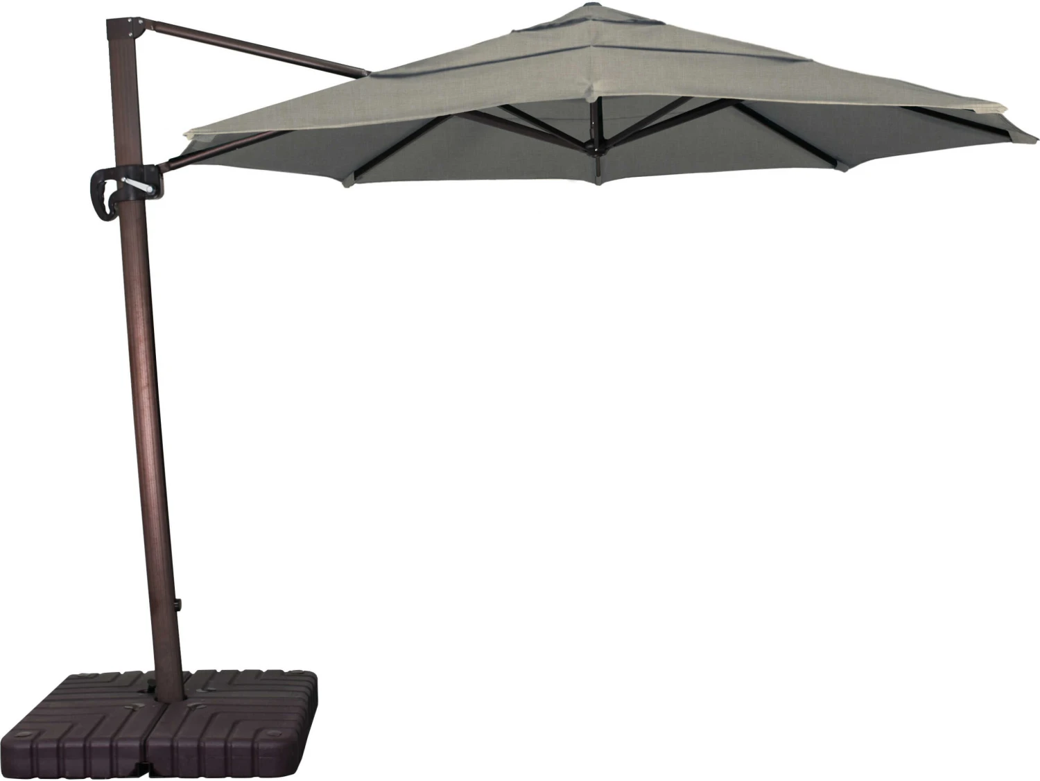 California Umbrella Quick Ship Cali Series 11 Foot Octagon Cantilever Aluminum Umbrella With Crank Lift System - Image 18