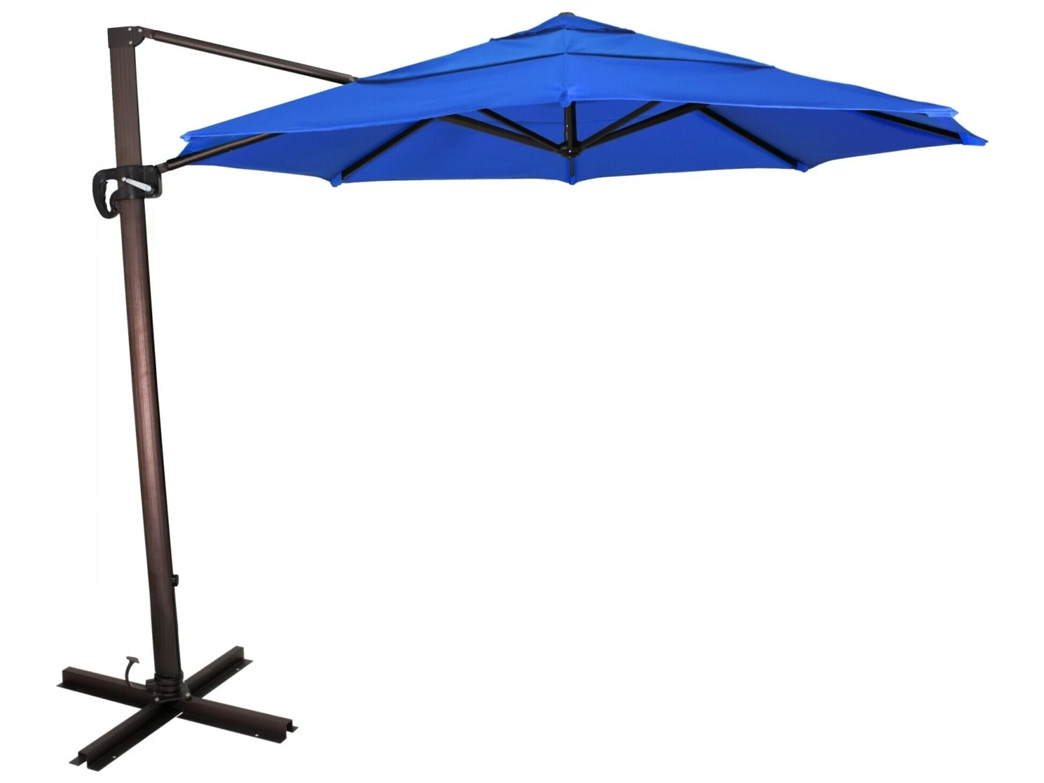 California Umbrella Quick Ship Cali Series 11 Foot Octagon Cantilever Aluminum Umbrella With Crank Lift System