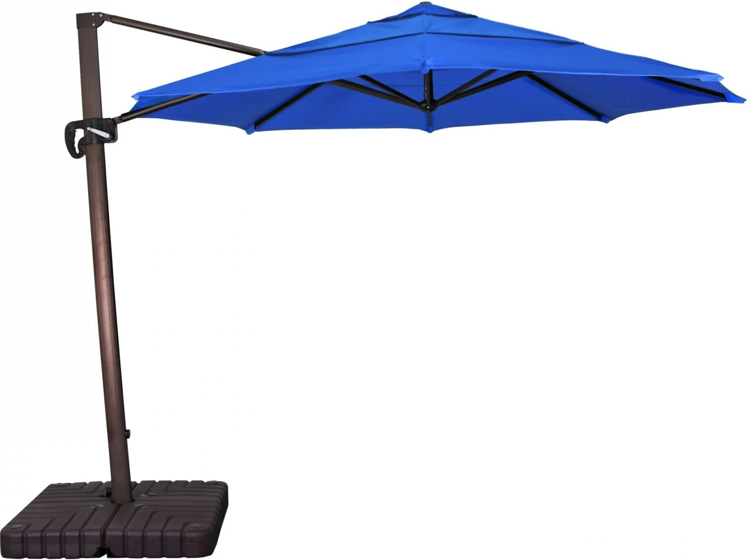 California Umbrella Quick Ship Cali Series 11 Foot Octagon Cantilever Aluminum Umbrella With Crank Lift System - Image 2