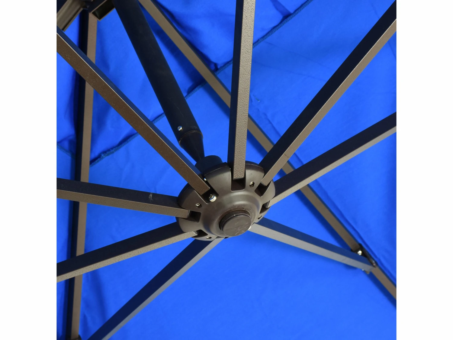 California Umbrella Quick Ship Cali Series 11 Foot Octagon Cantilever Aluminum Umbrella With Crank Lift System - Image 6
