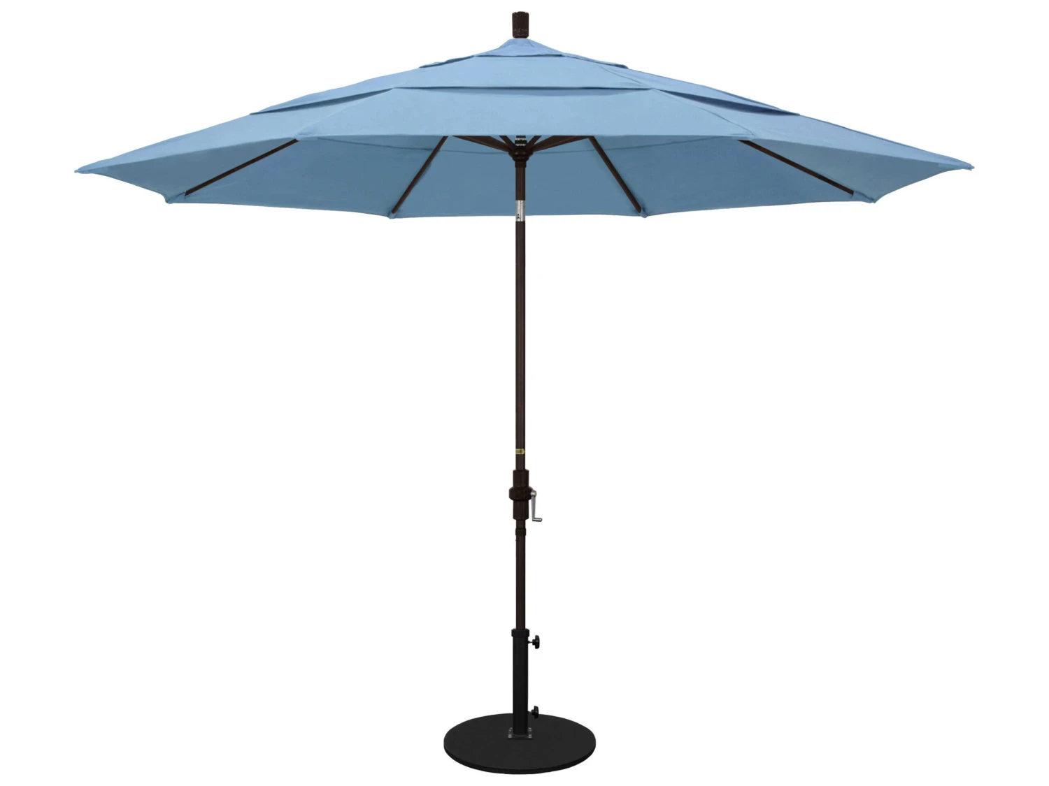 California Umbrella Quick Ship Golden State Series 11 Foot Octagon Market Aluminum Umbrella With Crank Lift System - Image 16