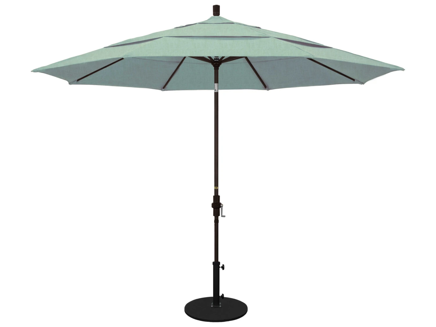 California Umbrella Quick Ship Golden State Series 11 Foot Octagon Market Aluminum Umbrella With Crank Lift System - Image 17