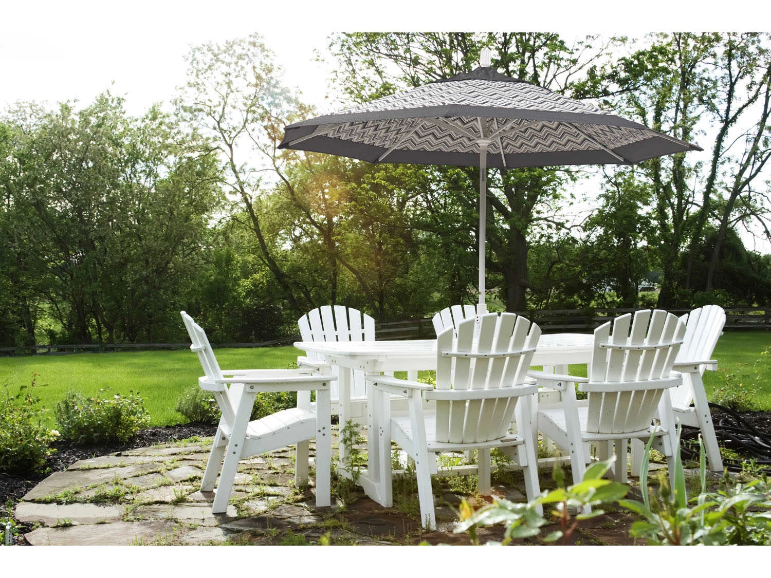 California Umbrella Quick Ship Golden State Series 11 Foot Octagon Market Aluminum Umbrella With Crank Lift System - Image 4