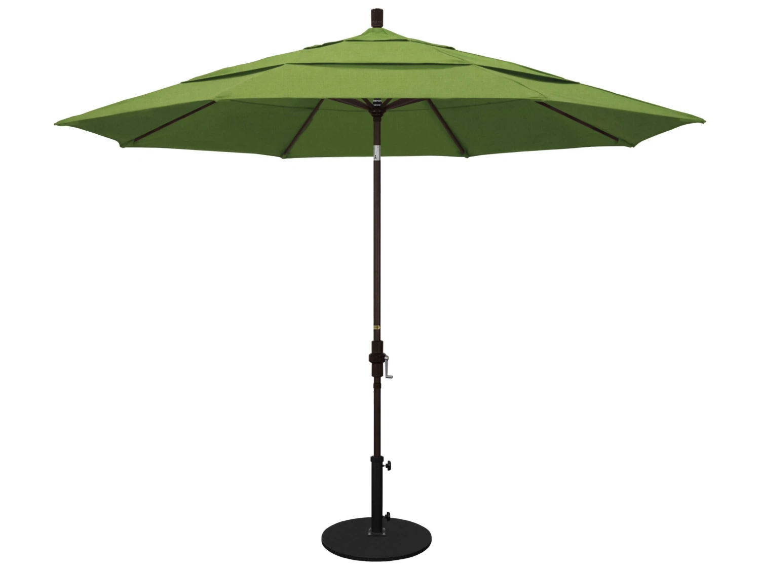 California Umbrella Quick Ship Golden State Series 11 Foot Octagon Market Aluminum Umbrella With Crank Lift System - Image 6