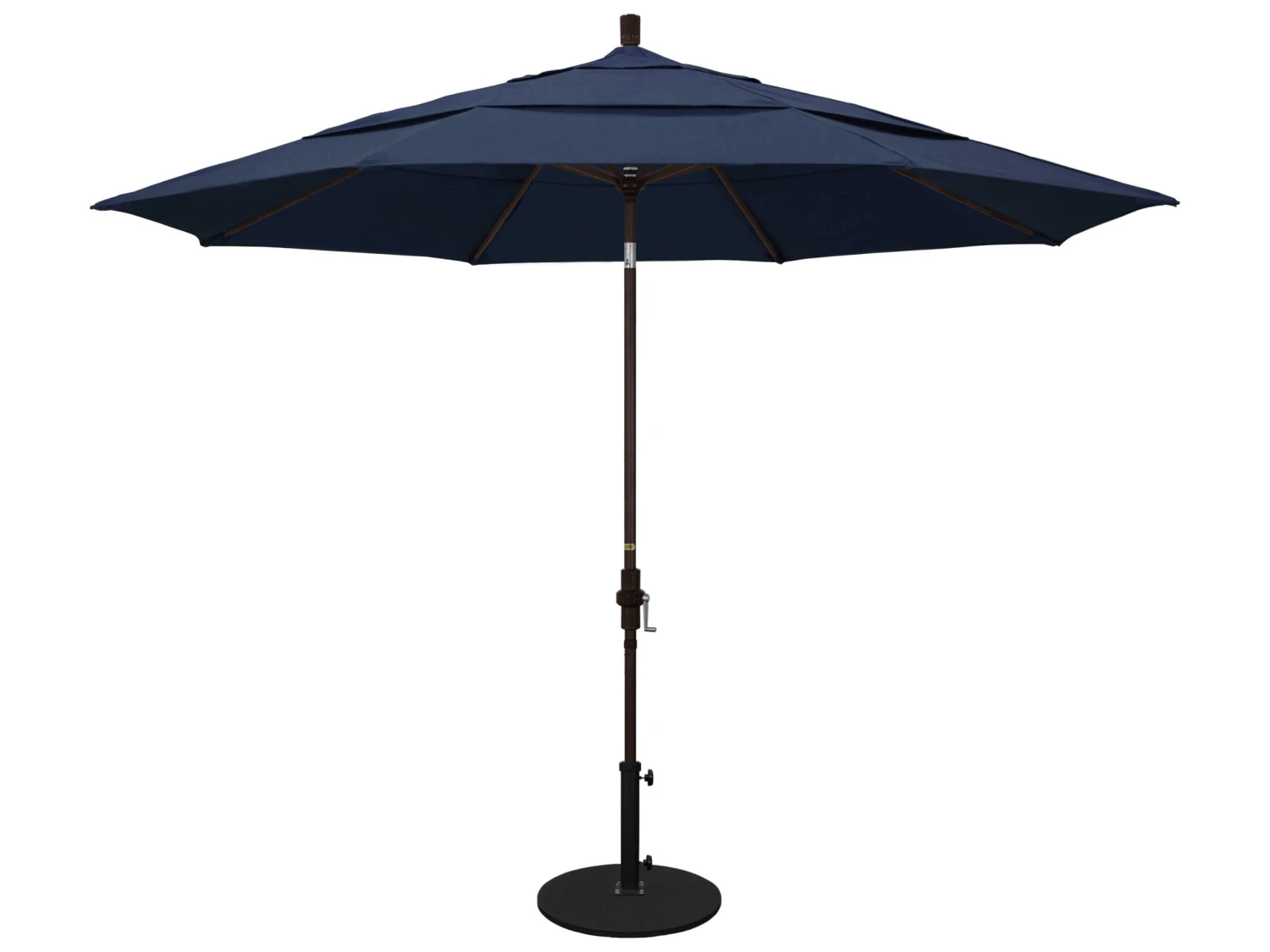 California Umbrella Quick Ship Golden State Series 11 Foot Octagon Market Aluminum Umbrella With Crank Lift System - Image 8
