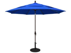 California Umbrella Custom Golden State Series 11 Foot Octagon Market Aluminum Umbrella With Crank Lift System