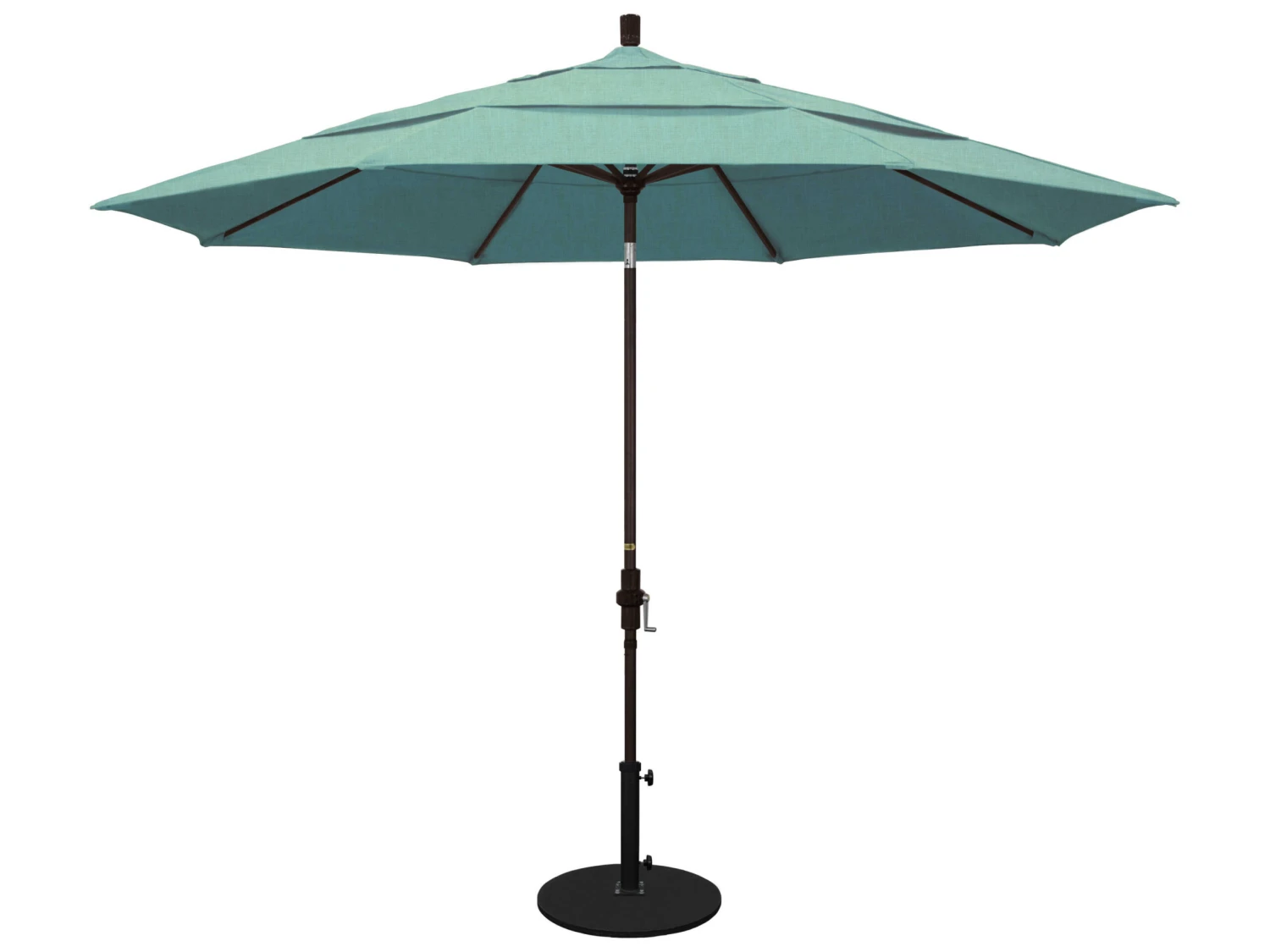 California Umbrella Custom Golden State Series 11 Foot Octagon Market Aluminum Umbrella With Crank Lift System - Image 5