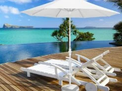 California Umbrella Quick Ship Golden State Series 9 Foot Octagon Market Aluminum Umbrella With Crank Lift System