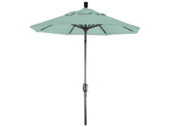 California Umbrella Quick Ship Pacific Trail Series 6 Foot Octagon Market Aluminum Umbrella With Crank Lift System