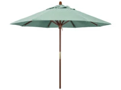California Umbrella Custom Grove Series 9 Foot Octagon Market Wood Umbrella With Push Lift System