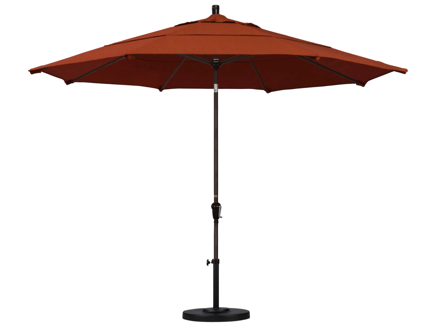 California Umbrella Quick Ship Sunset Series 11 Foot Octagon Market Aluminum Umbrella With Crank Lift System - Image 11