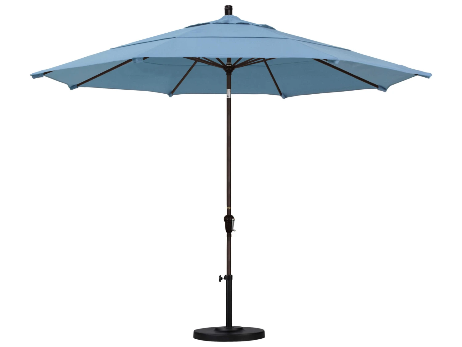California Umbrella Quick Ship Sunset Series 11 Foot Octagon Market Aluminum Umbrella With Crank Lift System - Image 12