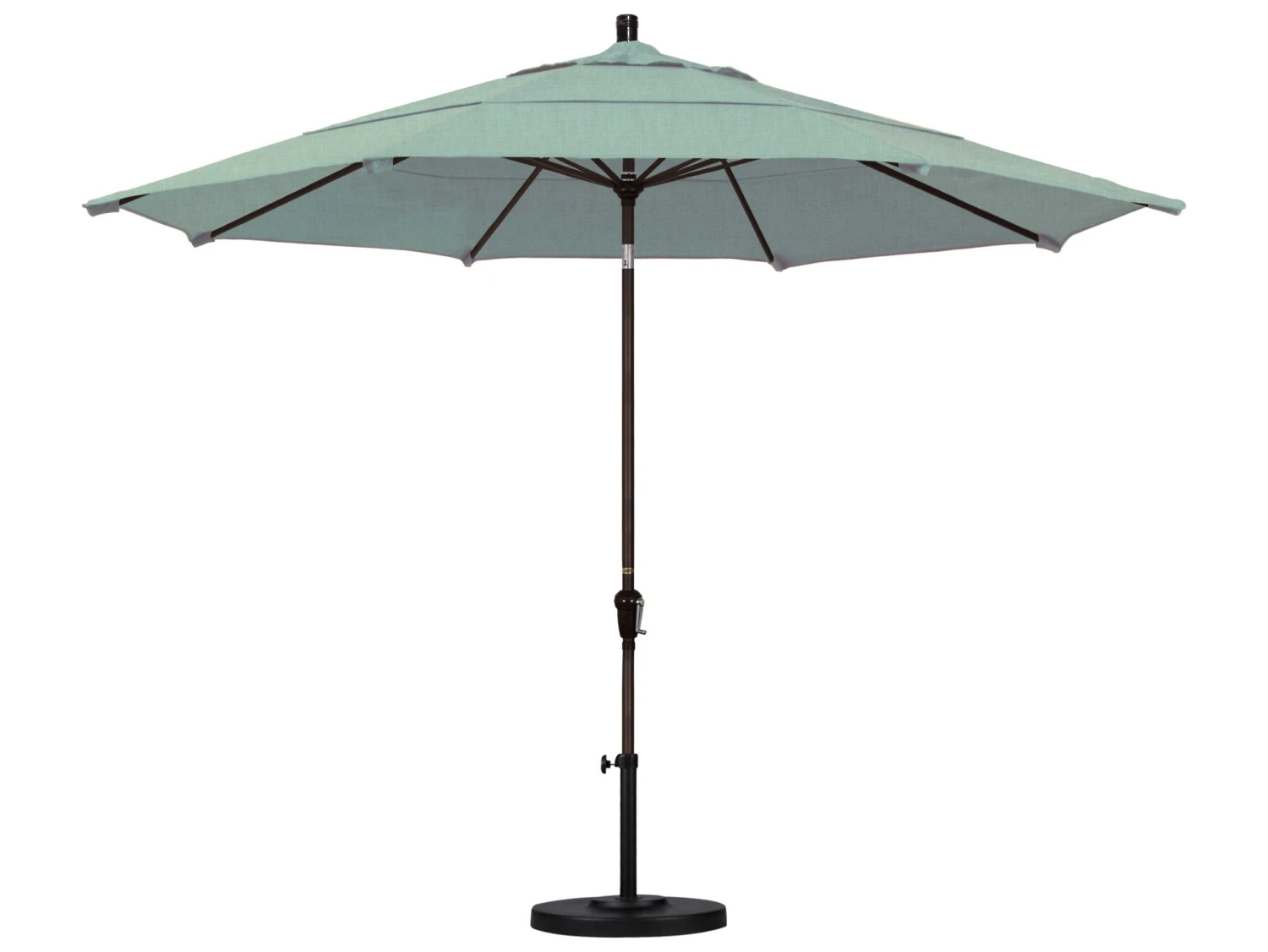 California Umbrella Quick Ship Sunset Series 11 Foot Octagon Market Aluminum Umbrella With Crank Lift System - Image 13
