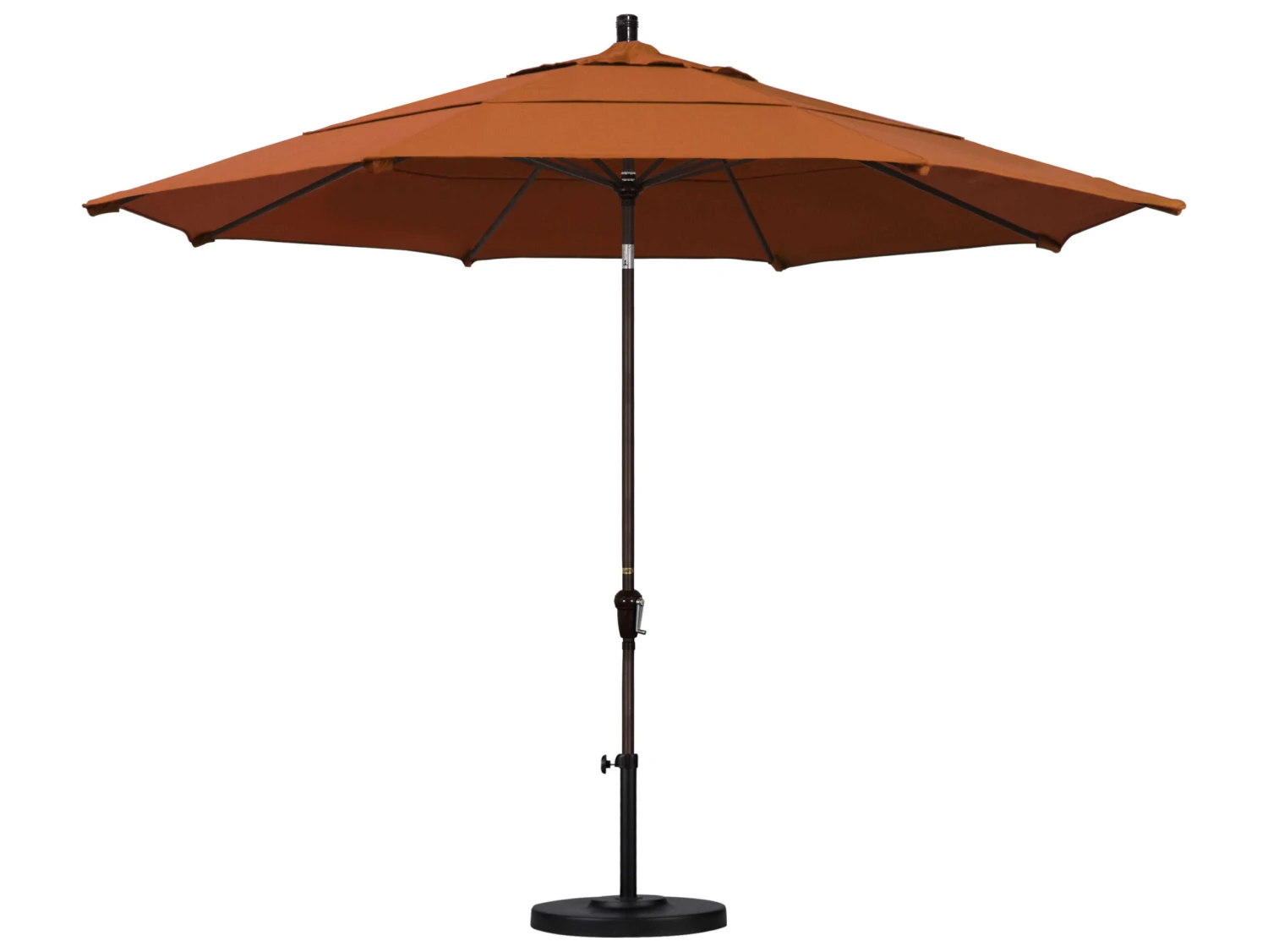California Umbrella Quick Ship Sunset Series 11 Foot Octagon Market Aluminum Umbrella With Crank Lift System - Image 15