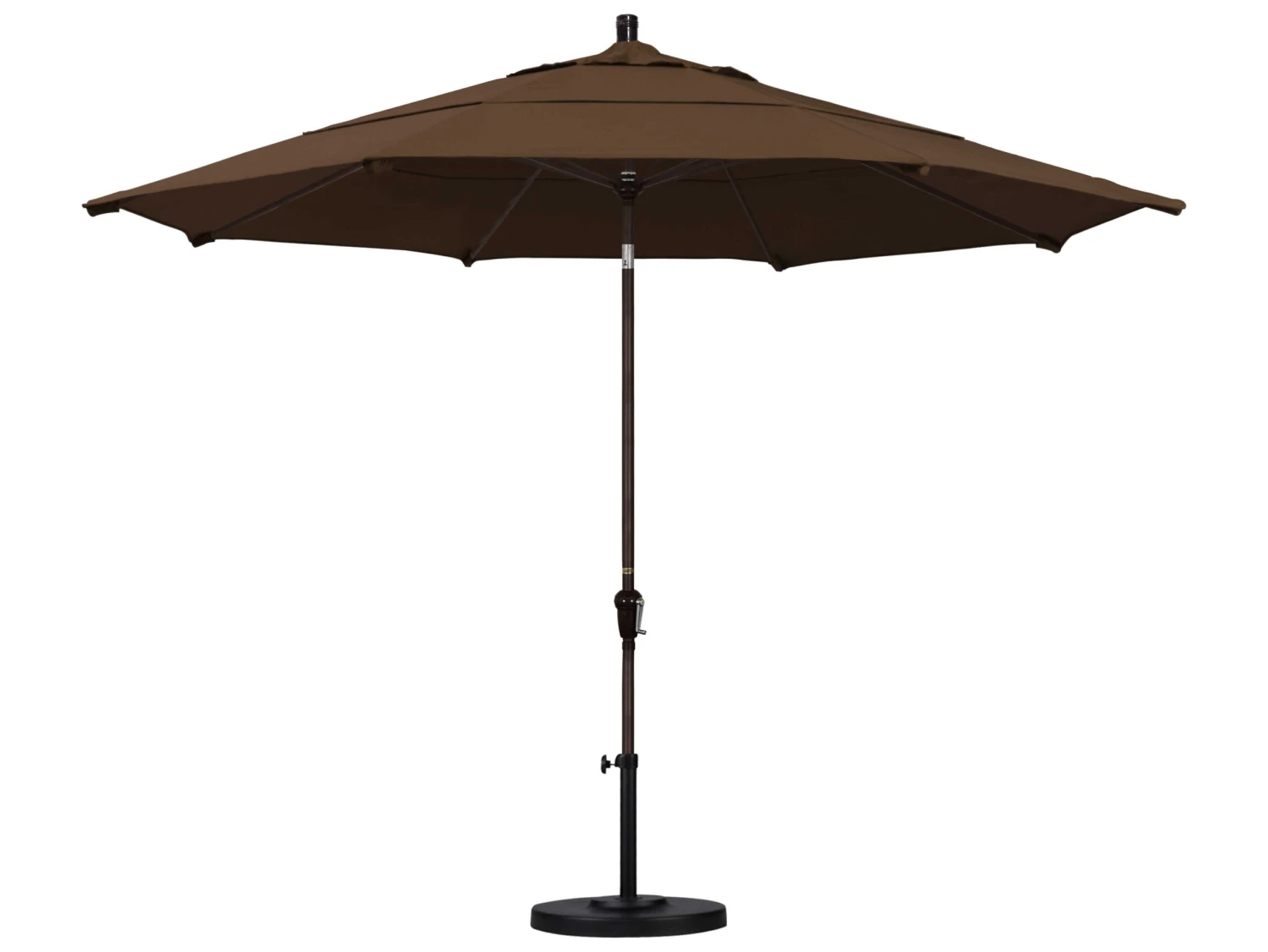California Umbrella Quick Ship Sunset Series 11 Foot Octagon Market Aluminum Umbrella With Crank Lift System - Image 17