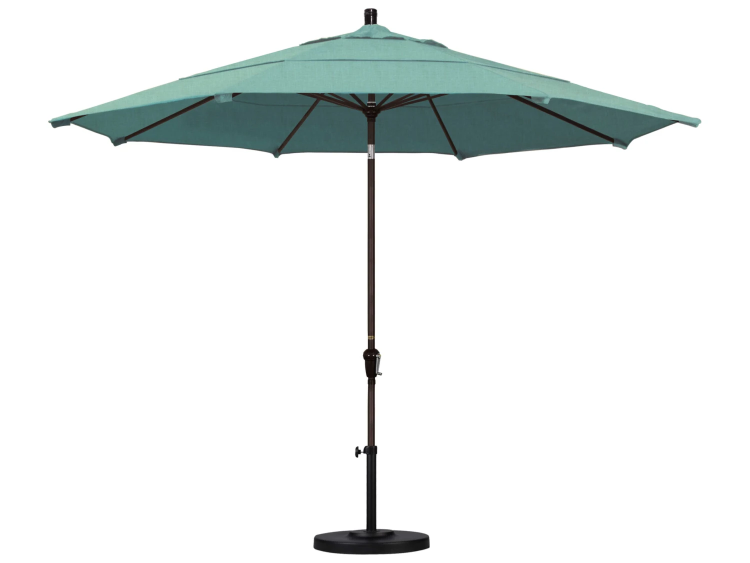 California Umbrella Quick Ship Sunset Series 11 Foot Octagon Market Aluminum Umbrella With Crank Lift System