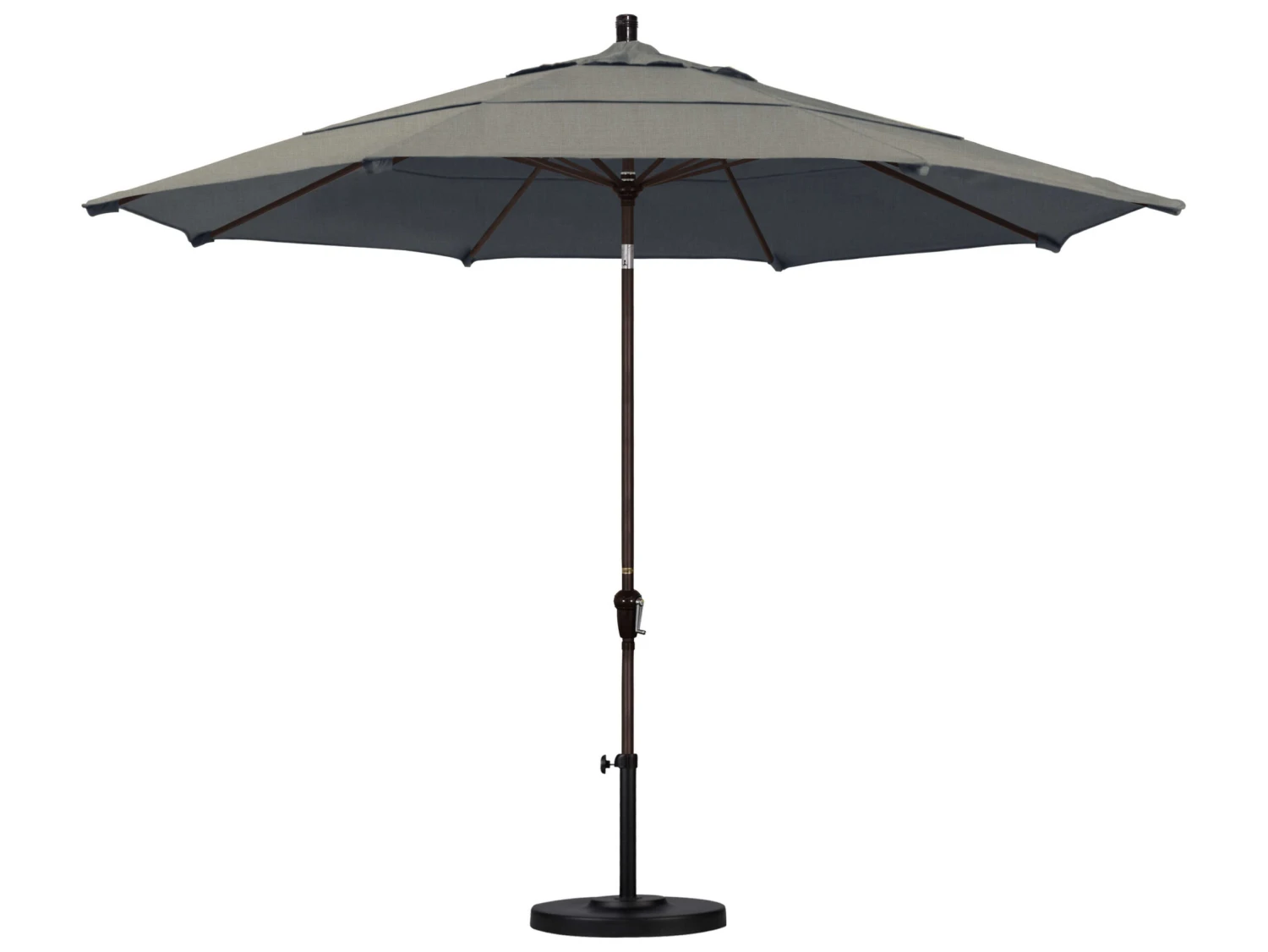 California Umbrella Quick Ship Sunset Series 11 Foot Octagon Market Aluminum Umbrella With Crank Lift System - Image 3