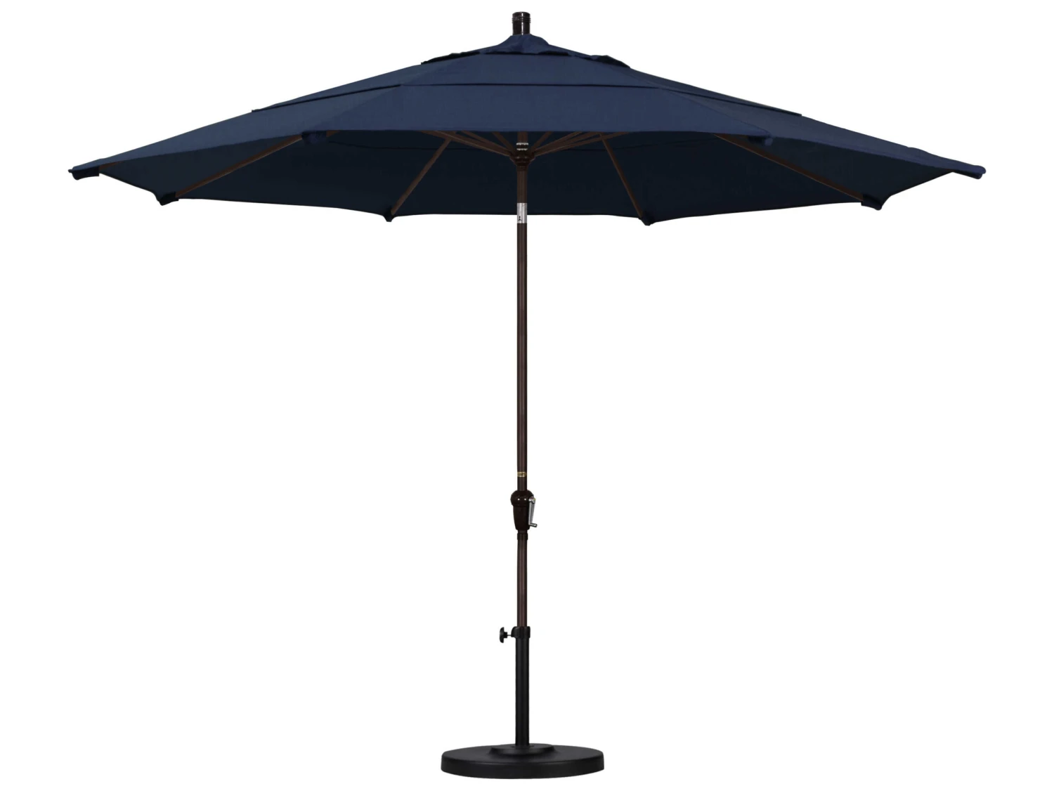California Umbrella Quick Ship Sunset Series 11 Foot Octagon Market Aluminum Umbrella With Crank Lift System - Image 4