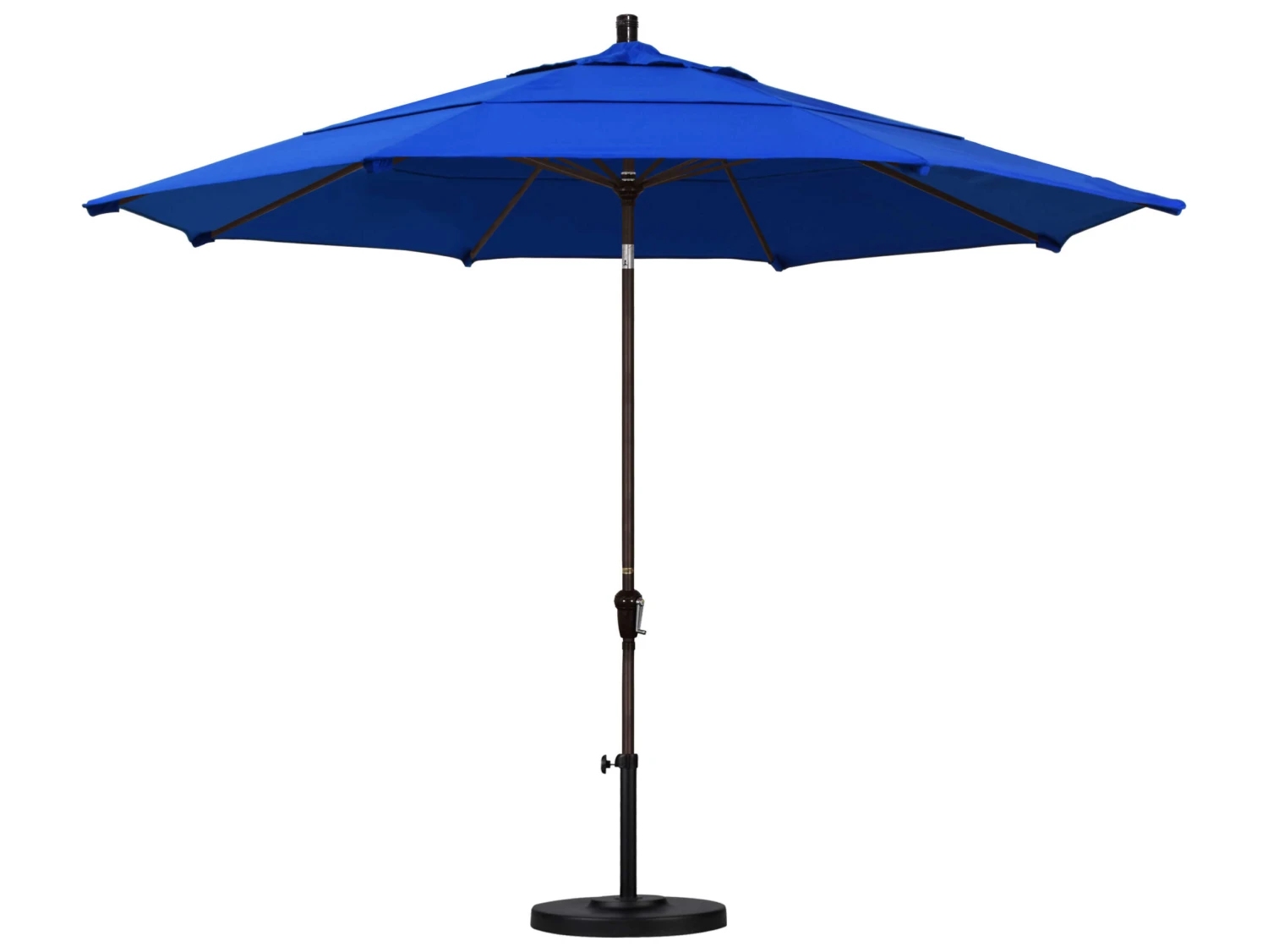 California Umbrella Quick Ship Sunset Series 11 Foot Octagon Market Aluminum Umbrella With Crank Lift System - Image 5