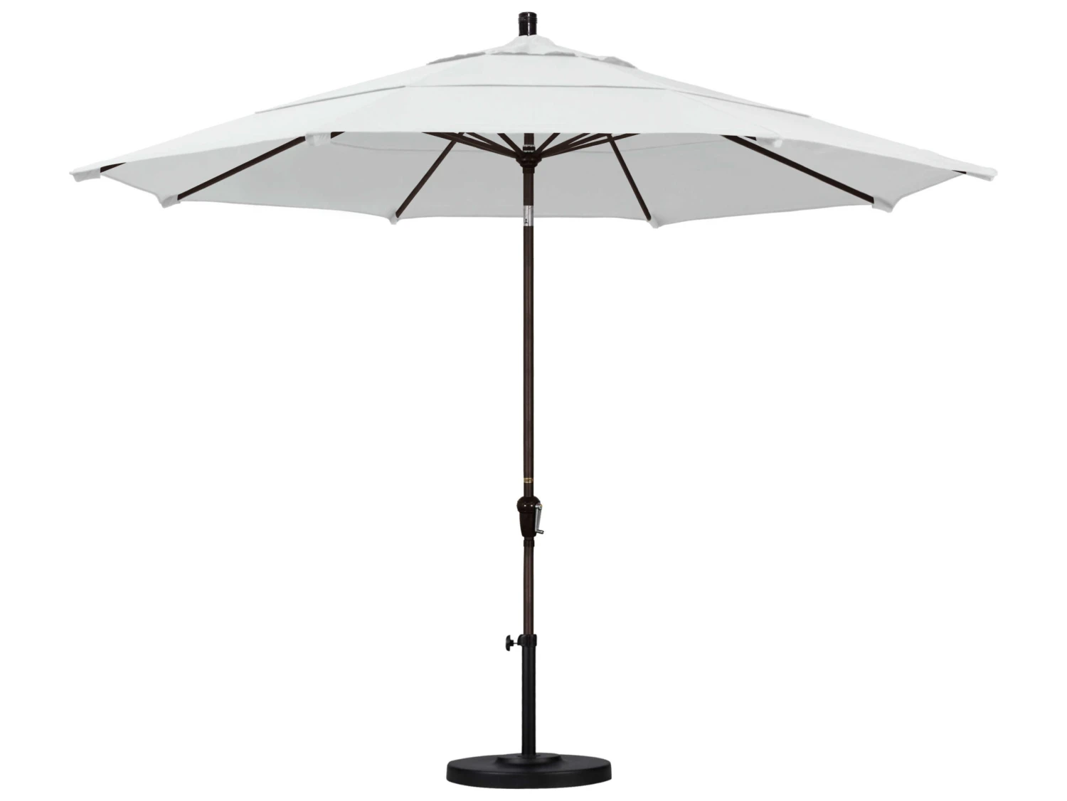 California Umbrella Quick Ship Sunset Series 11 Foot Octagon Market Aluminum Umbrella With Crank Lift System - Image 8