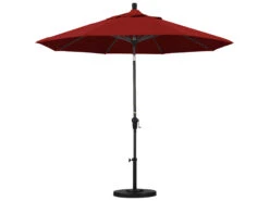 California Umbrella Custom Sunset Series 9 Foot Octagon Market Aluminum Umbrella With Crank Lift System