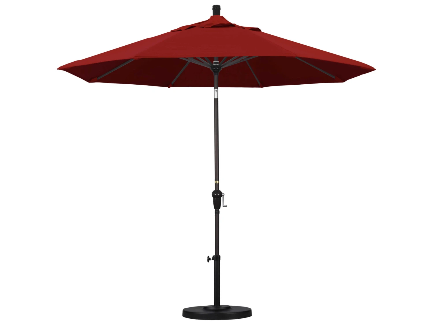 California Umbrella Custom Sunset Series 9 Foot Octagon Market Aluminum Umbrella With Crank Lift System