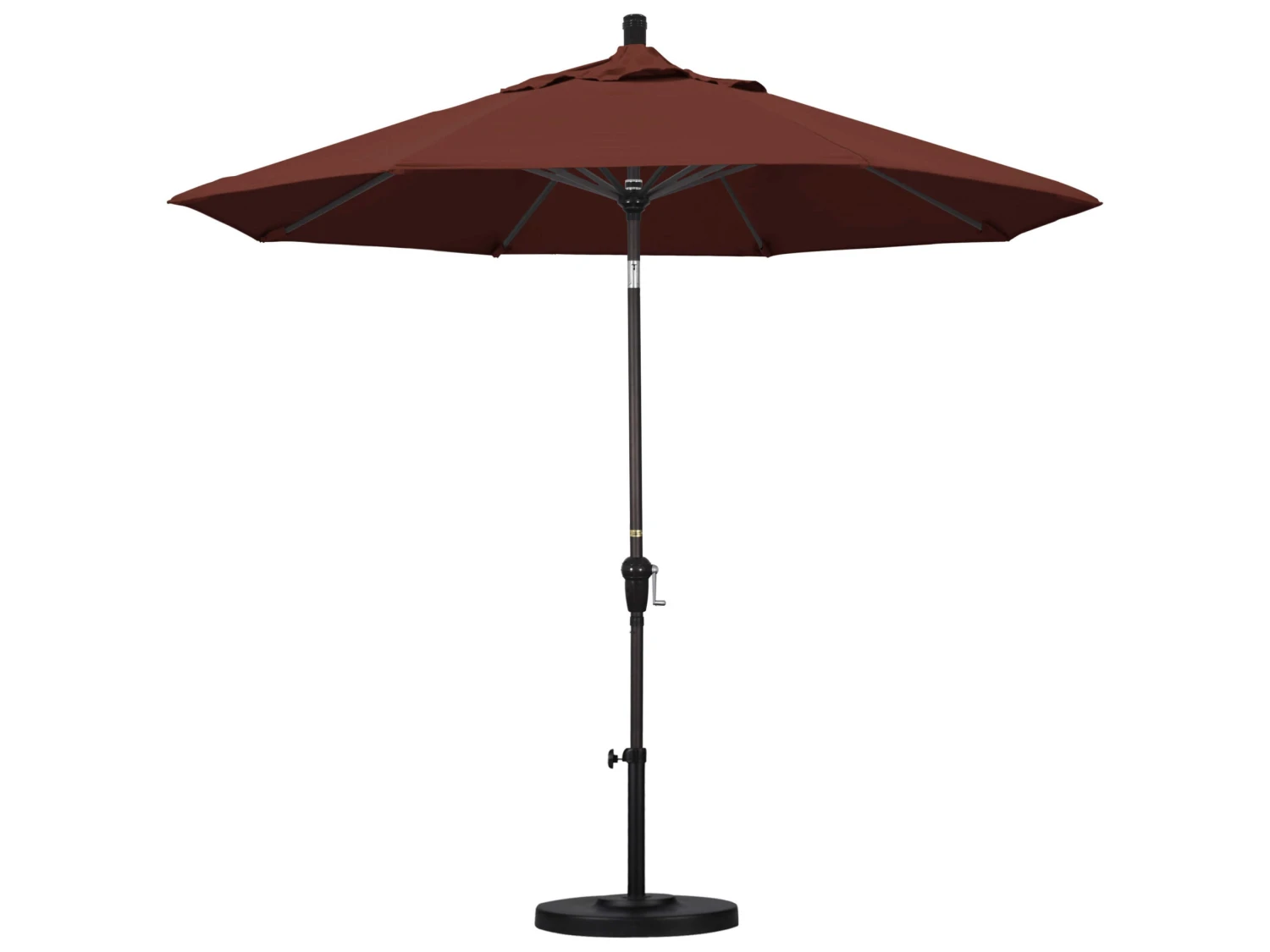 California Umbrella Custom Sunset Series 9 Foot Octagon Market Aluminum Umbrella With Crank Lift System - Image 11