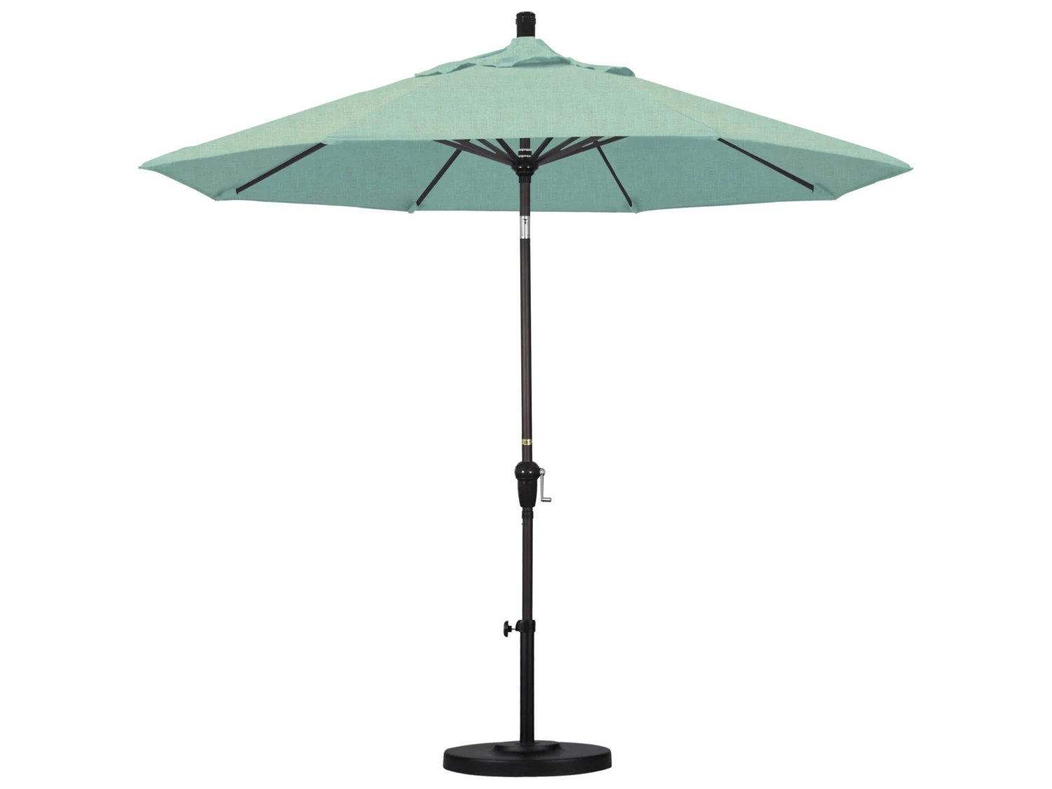 California Umbrella Custom Sunset Series 9 Foot Octagon Market Aluminum Umbrella With Crank Lift System - Image 3