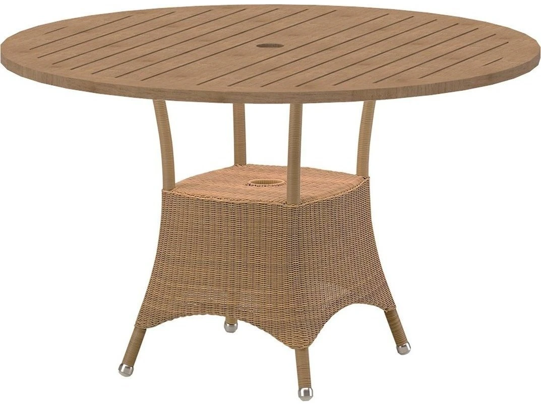 Cane Line Outdoor Lansing Wicker Dining Set - Image 2