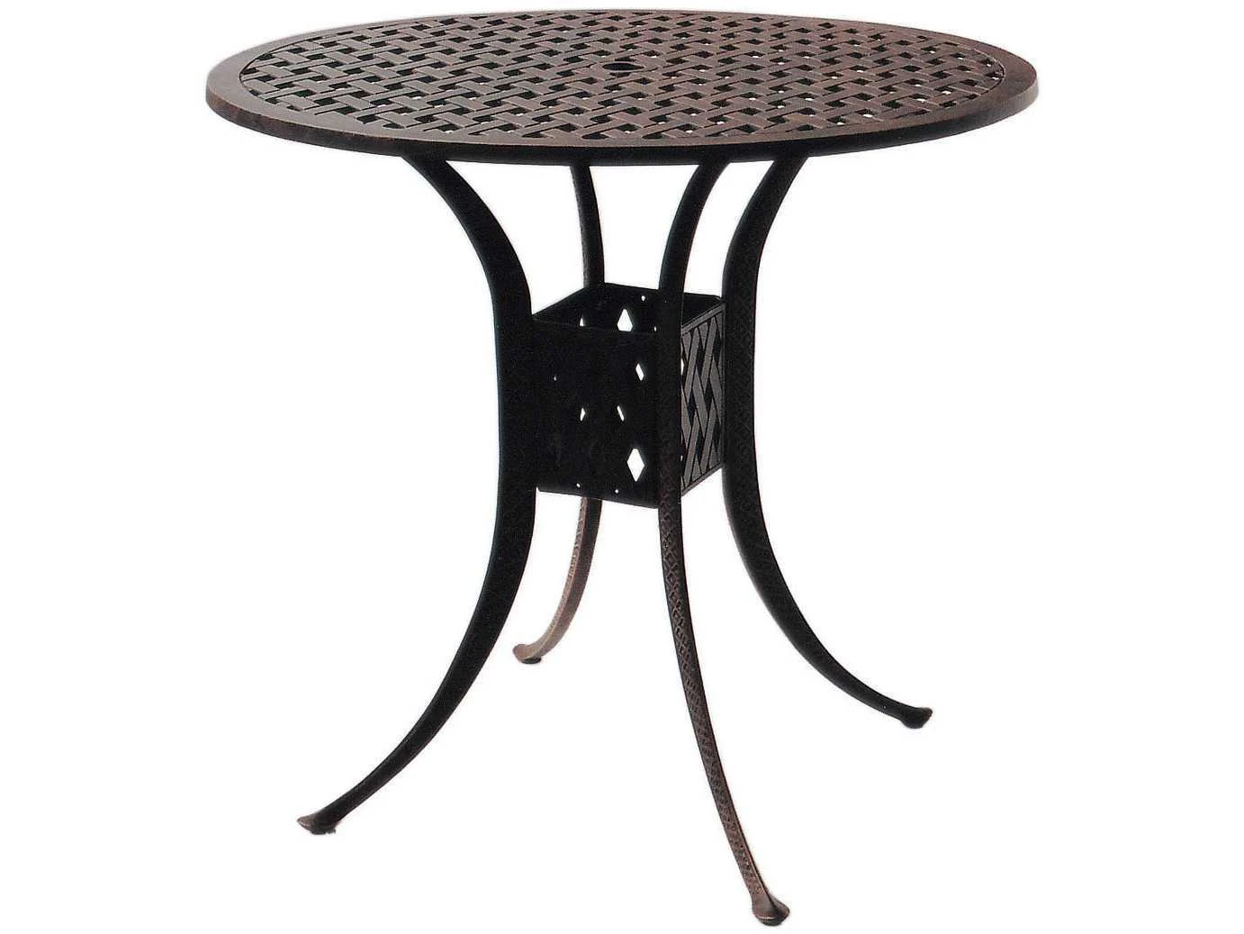 Darlee Outdoor Living St. Cruz Antique Bronze Cast Aluminum Bar Set - Image 4